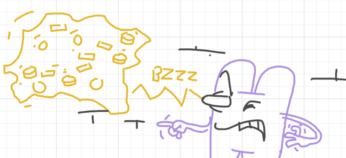 A panel from I've Been Everywhere, Man, episode nine of the Board Boards object show by Furretwalk/WalkingFurret.